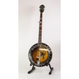 ASHBURY FIVE STRING BANJO, 38 ¾? (98.4cm), in branded, plush lined and fitted, soft black case