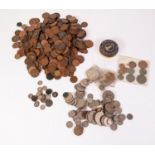 SELECTION MAINLY GB SILVER AND COPPER PRE DECIMAL COINS to include Victorian and later pennies,