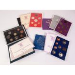 THREE G.B. PROOF COIN SETS FOR 1980 - 1982, each in an envelope pattern card and hard plastic iwth