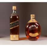 JOHNNIE WALKER EXTRA SPECIAL BLACK LABEL SCOTCH WHISKY 70% proof, base of bottle with moulded