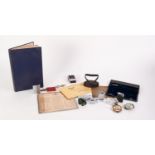 MINOR COLLECTABLES, to include: SET OF DRAWING INSTRUMENTS BY A.G. THORNTON, in soft, fitted case,