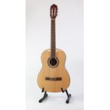 UNBRANDED BOWL BACK SIX STRING ELECTRIC ACOUSTIC GUITAR, together with a SEGOVIA SIX STRING ACOUSTIC
