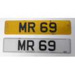 CAR REGISTRATION - number MR69