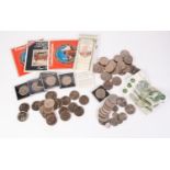 SELECTION OF QUEEN ELIZABETH II CROWN AND FIVE SHILLING COINS to include Jubilee 1977 x 25,