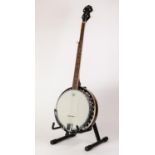 DEAN FIVE STRING BANJO, 38 ½? (97.7cm), in black hard case