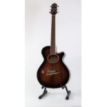 CRAFTER EA-60CEQ SIX STRING ELECTRIC ACOUSTIC GUITAR, in fading mid brown, serial number: 7?7700029