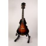 ANTONIOTSAI MODERN EIGHT STRING FLAT BACK MANDOLIN, with mother of pearl inlay, the back, neck and