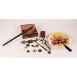 SUNDRY COLLECTORS ITEMS TO INCLUDE R Clarke black and gilt tin plate whistle, small selection of