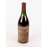 AGED BOTTLE OF ?VIN DES MARISTES? BURGUNDY WINE, shipped by Ramel Freures and distributed by Rigby &