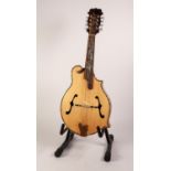 ANTONIOTSAI MODERN EIGHT STRING SCROLL TOP MANDOLIN, with mother of pearl inlay, the back and neck