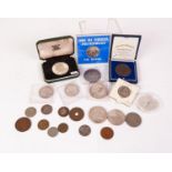 SELECTION OF AFRICAN RELATED COINS, various, includes late 19th Century Ethiopian silver Talari,