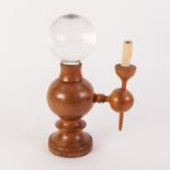 REPRODUCTION TURNED ELM LACE MAKER?S LAMP BY JONATHAN & HELEN DINGLEY-LINTON, 12 ½? (31.7cm) high,
