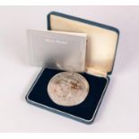 LARGE ROYAL MINT SILVER MEDAL, 1986, TO COMMEMORATE ROYAL MINT'S 1100 YEARS OF MINTING, the