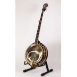 MORGAN MONROE ?ROCKY TOP? FIVE STRING BANJO, MGB-2, 38? (96.5cm), in black hard case