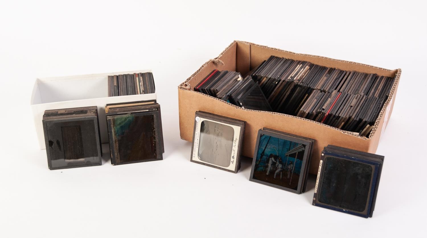 LARGE SELECTION OF LATE 19th CENTURY PHOTO MAGIC LANTERN SLIDES mainly topographical and