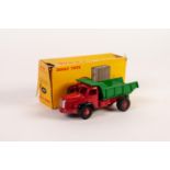 FRENCH DINKY TOYS BERLIET TIPPER TRUCK model No 34 green and red virtuall mint and model 34B Plateau