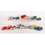 THREE MINT AND BOXED DIE CAST TOY VEHICLES WITH PULL BACK AND GO ACTION, together WITH 52 UNBOXED