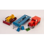 MOKO LESNEY BOXED DIE CAST METAL PRIME MOVER AND BULLDOZER BRITISH ROAD SERIES the transporter