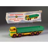 BOXED DINKY SUPER TOYS No 934 Leyland octopus wagon yellow cab, chassis, red ridge hubs and green