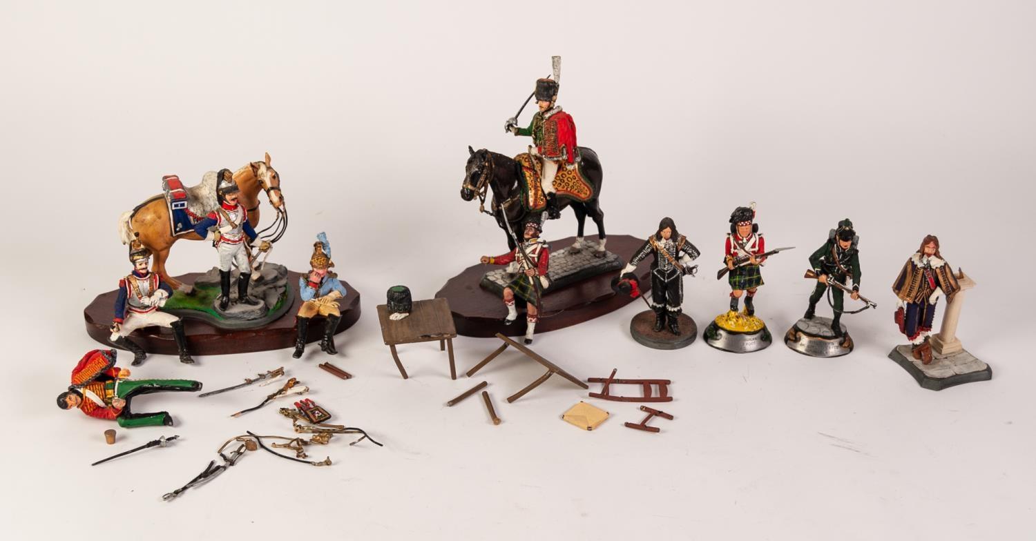 SELECTION OF MODERN 'POSTE MILITAIRE' HAND-PAINTED CAST METAL MILITARY FIGURES, mainly relating to - Image 5 of 5