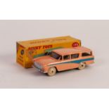 DINKY TOYS BOXED 'NASH RAMBLER' model No 173 salmon pink and blue good, box fair two plain flaps