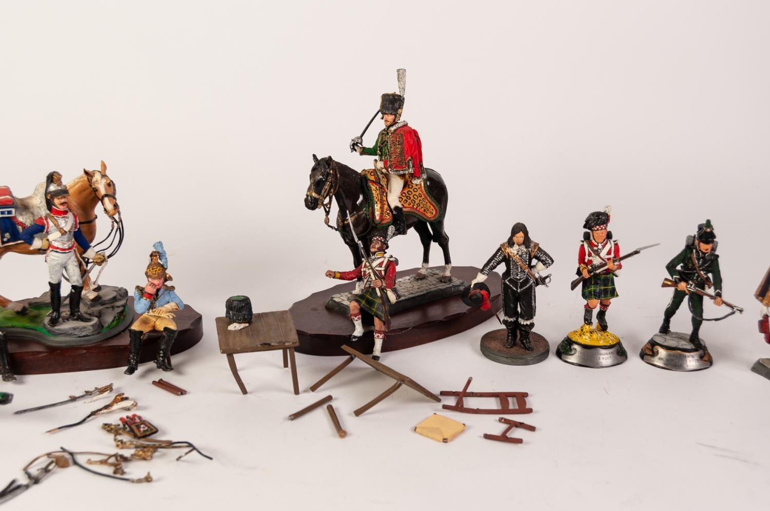 SELECTION OF MODERN 'POSTE MILITAIRE' HAND-PAINTED CAST METAL MILITARY FIGURES, mainly relating to - Image 3 of 5