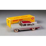 BOXED DINKY No 192 De Soto Fire Flite sedan with windows grey and red, convex steel hubs white