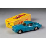 BOXED FRENCH DINKY No 24J Alpha Romeo 1900 super sprint turquoise with convex steel hubs in yellow