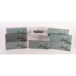 TWELVE ATLAS EDITIONS MINT AND BOXED WORLD WAR II WARSHIP MODELS each on display stand includes