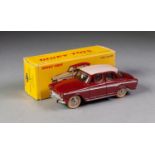BOXED FRENCH DINKY No 544 Simpca Aronde P60 maroon, pale pink proof, silver trimmings, convex