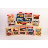 FORTY THREE MINT AND BOXED LLEDO DAYS GONE VINTAGE CARS, VANS AND OTHER VEHICLES together with two