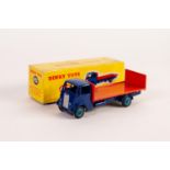 DINKY TOYS BOXED GUY FLAT TRUCK model No 432 orange and blue, yellow box stained otherwise good