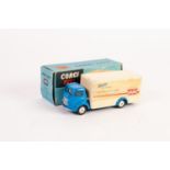 CORGI TOYS BOXED COMMER WALLS REFRIGERATOR VAN model 453 blue and cream chips to high spots box good