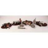 SELECTION OF MODERN 'POSTE MILITAIRE' HAND-PAINTED CAST METAL MILITARY FIGURES, mainly relating to