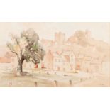 ARCHIBALD WARD A.R.C.A. (fl. 1910-35) WATERCOLOUR 'Hemingstone, Suffolk' signed and inscribed