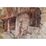 W. RUSSELL FLINT THREE UNSIGNED REPRODUCTION COLOUR PRINTS varying sizes, four reproduction