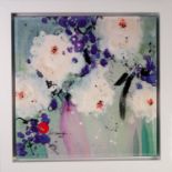 DANIELLE O'CONNOR AKIYAMA (Modern) LIMITED EDITION COLOUR PRINT, HAND EMBELLISHED ON CANVAS '