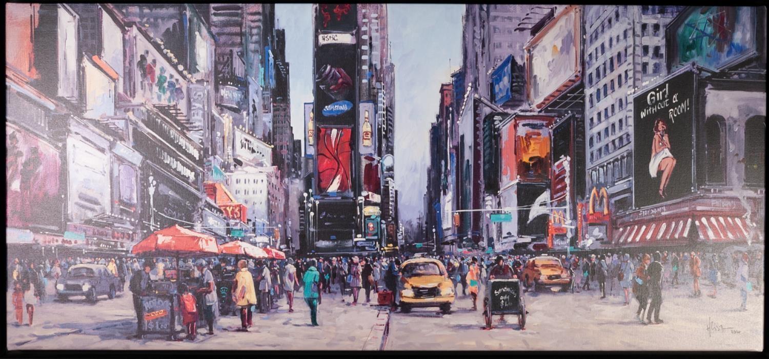 HENDERSON CISZ (Modern) ARTIST'S PROOF COLOUR PRINT ON CANVAS 'New York Central' Numbered 8/20 20" X