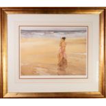 WILLIAM RUSSELL FLINT LIMITED EDITION REPRODUCTION COLOUR PRINT 'Unsuccessful Shrimper' Numbered