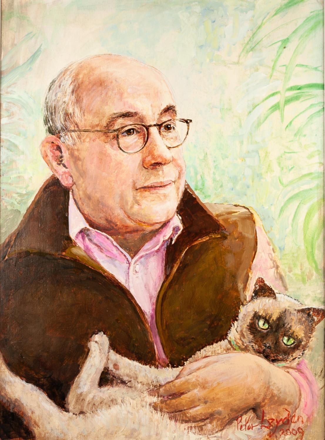 PETER LEYDEN FOUR OIL PAINTINGS Portraits of Enock Powell, Malcolm Hebden, Barbara Knox and Amanda