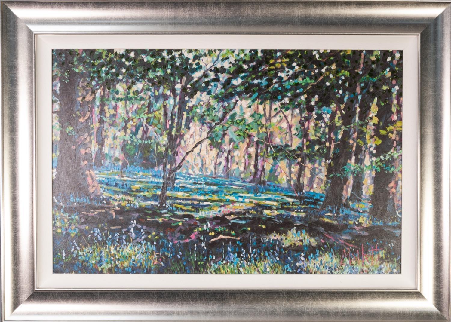TIMMY MALLETT (b. 1955) LIMITED EDITION COLOUR PRINT, HAND EMBELLISHED ON CANVAS 'Bluebell