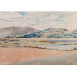 JOHN LINTON (Exh. 1940) WATERCOLOUR 'Wigtown Bay' Signed with initials and dated (19) 34 lower right