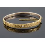 An unusual and charming Victorian 'hidden message' Old Lang Syne bangle