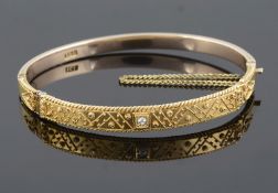 An unusual and charming Victorian 'hidden message' Old Lang Syne bangle