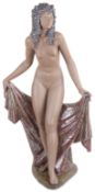 A large Lladro pottery figure 'The Bathing'