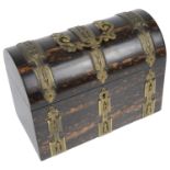 A Victorian coromandel tea caddy,