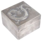 A late 19th/early 20th century Chinese silver box