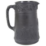 A Victorian Wedgwood basalt jug,