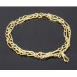 An 18ct gold fancy chain necklace