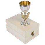 A Modern silver goblet commemorating the 300th Anniversary of St Paul's Cathedral by Aurum